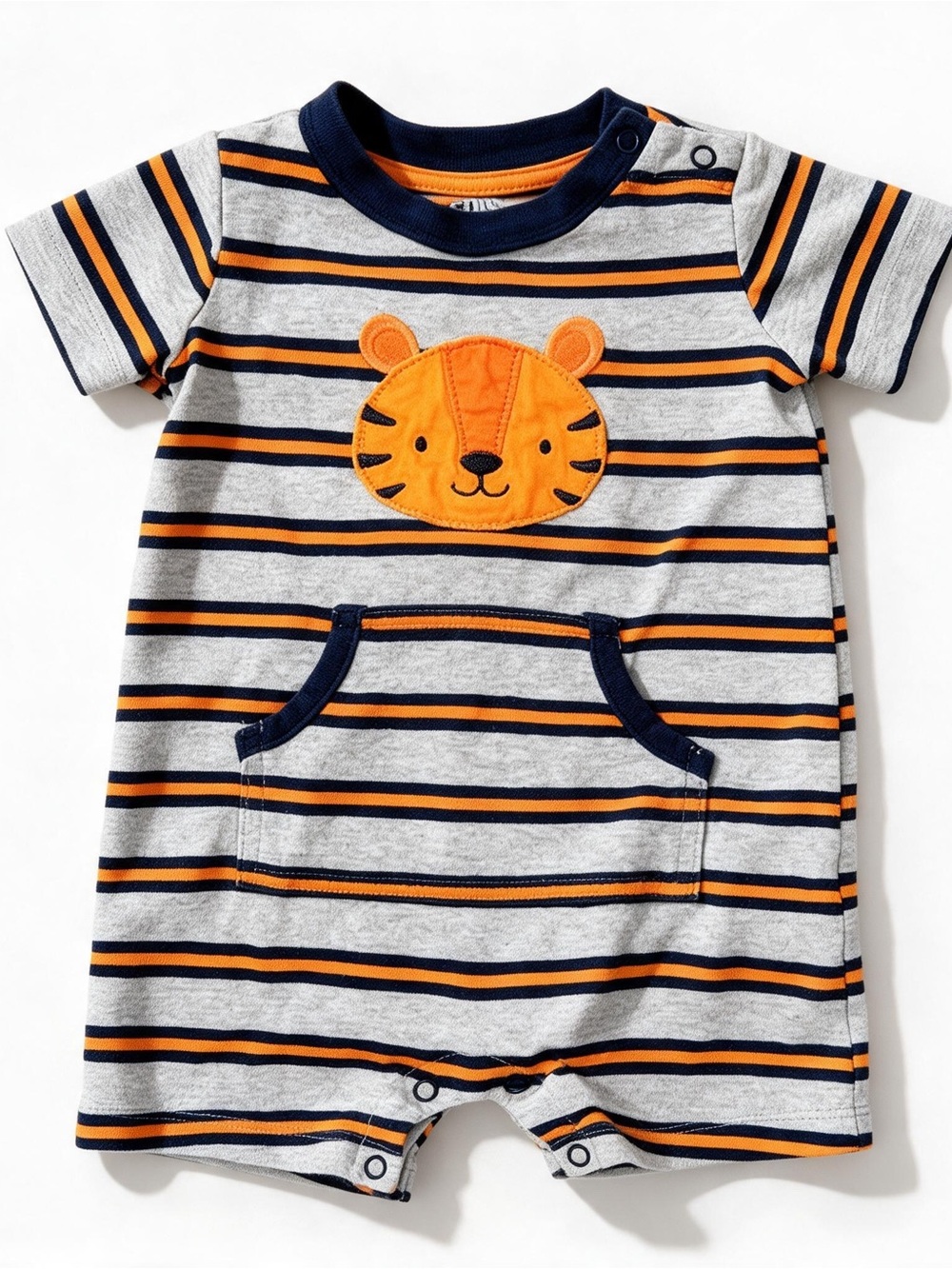 Child of Mine by Carter’s Baby Boy Tiger Striped Romper - Size 12M